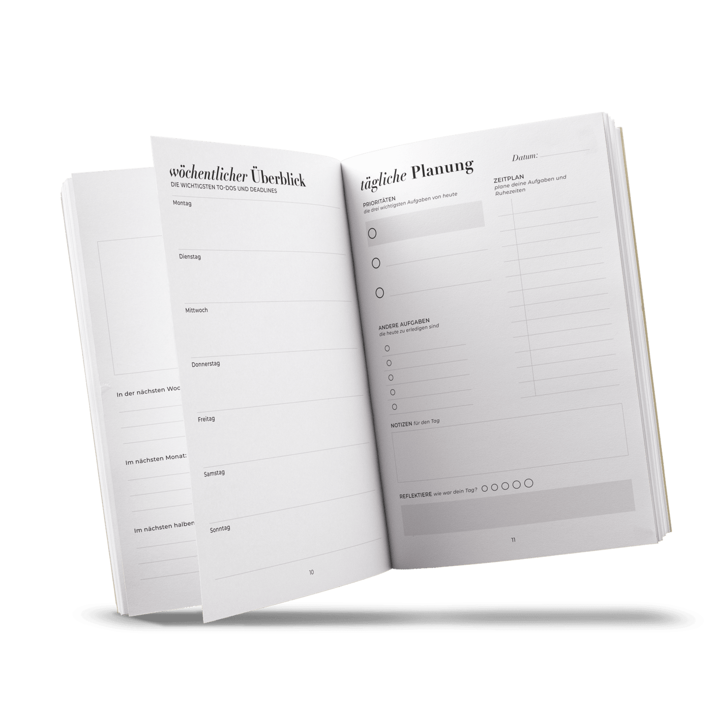 Productivity Planner "Noir"
